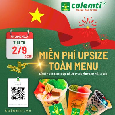 QUỐC KHÁNH 2/9 - MIỄN PHÍ UPSIZE TOÀN MENU